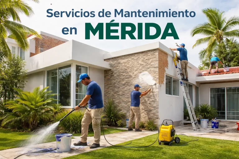 Servicios de mantenimiento en Mérida Yucatán pintura reparación e impermeabilización